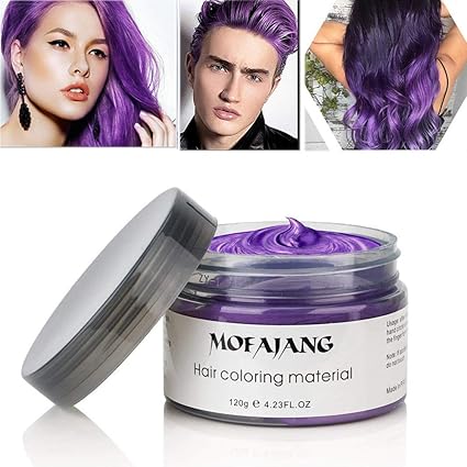 Amazon Com Hair Coloring Dye Wax Purple Instant Hair Wax