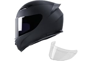 JQF Gear Full Face Motorcycle Helmet WS-607 DOT Approved Motorbike Racing Street Bike Helmets for Adults with Visor