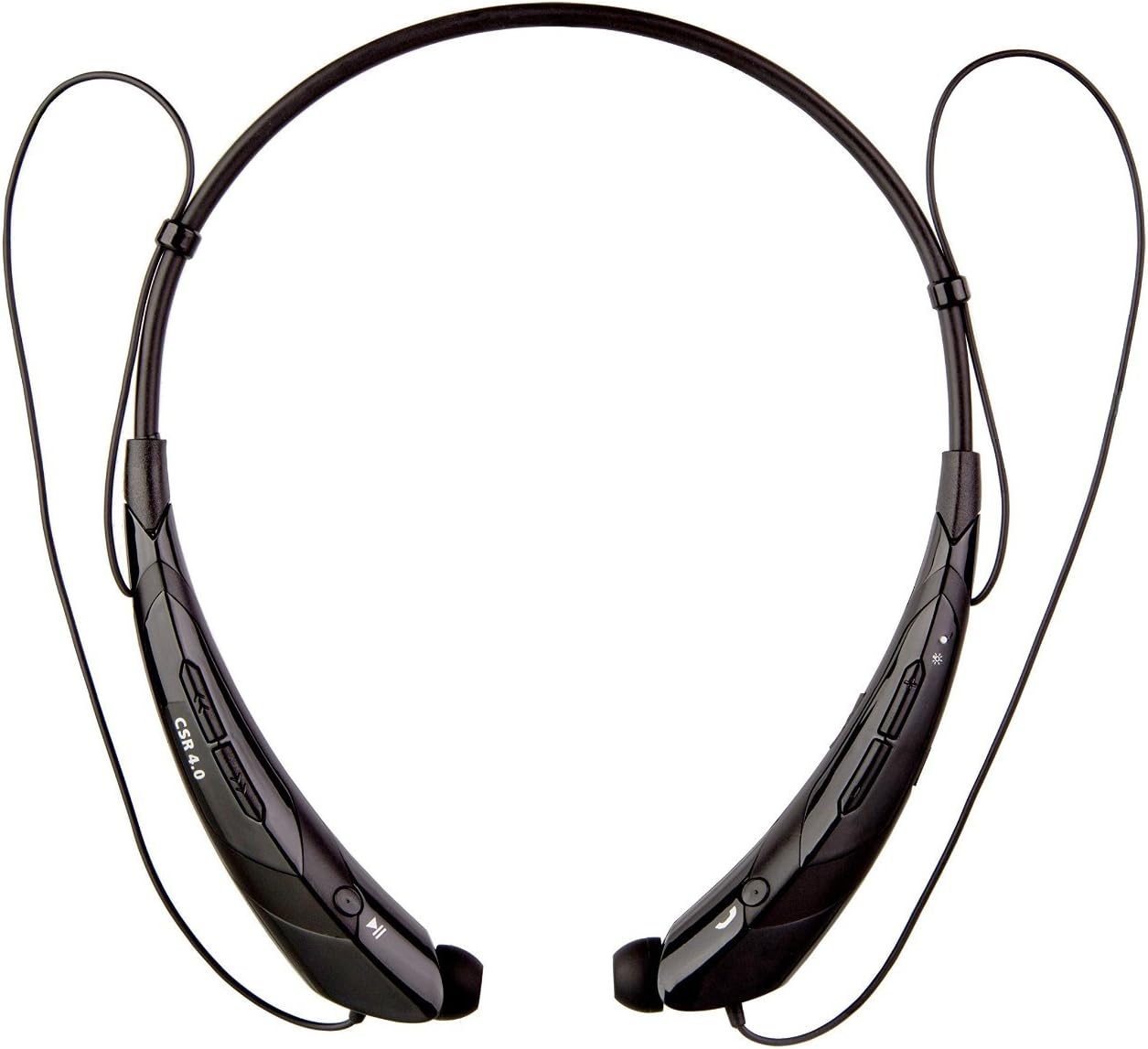 Bluetooth Headset,yikuer S760 Wireless Bluetooth 4.0 Music Stereo Universal Headset Headphone Vibration Neckband Style for Cellphone for Iphone Ipad Samsung Lg (Black) (BLACK)