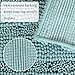 Ultra Thick Chenille Shaggy Bathroom Rugs, Extra Absorbent Floor Mats Set for Kitchen Entryway, Non Slip Soft Plush Bath Mats for Bathroom (Set of 2, 17