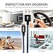 VISAN, Braided Lightning Cable for iPhone 3-Pack (Black, Blue, and Red) Family Pack, USB Cable 6ft, MFi Certified for iPhone X / 8 / 8 Plus / 7 / 7 Plus / 6 / 6 Plus / 5S / iPad Pro / iPad Air / Mini