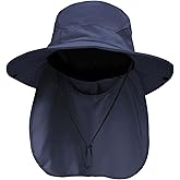 NPQQUAN Sun Hats for Men Women UPF 50+ UV Protection Wide Brim Bucket Hat Safari Hiking Fishing Hats