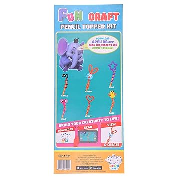 APPU DIY Pencil Toppers - Easy to Use Kit - Make Your own Designs - for Fun and Educational Purpose - Develops Creative and Cognitive Skills - Ideal Art & Craft for Kids - Perfect for Age Above 3
