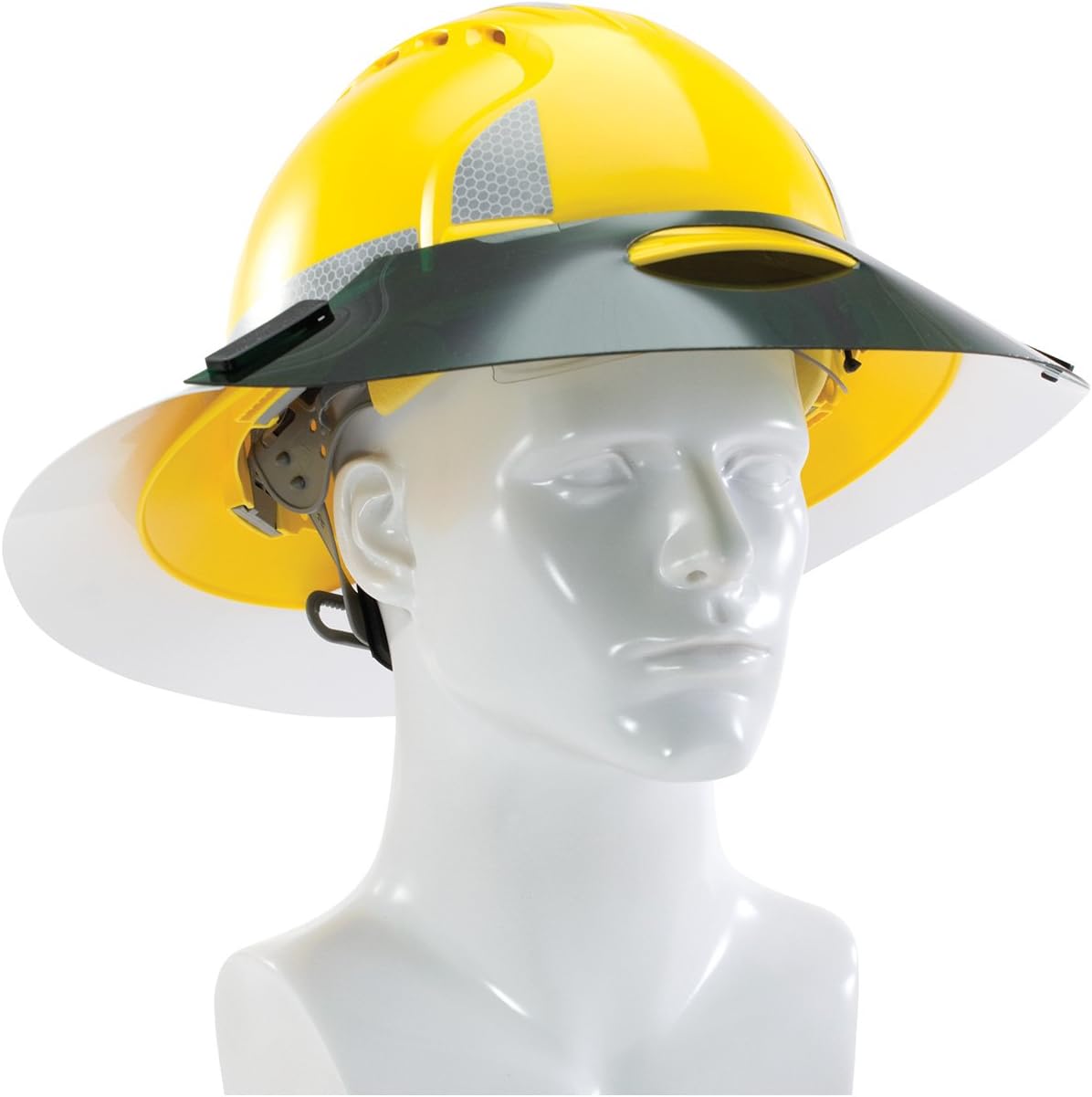 Full brim hard hat visors Clearance
