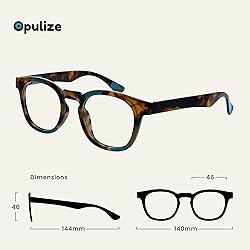 OPULIZE Ava Reading Glasses Flattering Rounded