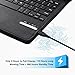 POWERADD Apple iPad Pro 9.7 Keyboard+Leather Case, Folio/Detachable Smart Case/Cover W/Removable Wireless Keyboard, Built-in Stand for iPad Air 1/2, iPad Pro 9.7 Inch 2016/2017/2018 - Black