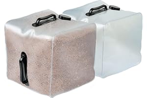 WHUMSDOG 2 Pack Heavy Duty Pool Weight Plastic Sand Bags,Universal Pool Steps Weights for Above Ground Pools,Fillable Ladder Weight Anchor Bag Container for Swimming Entry Systems