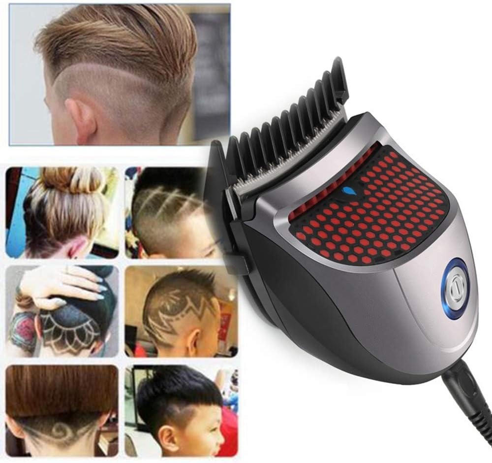 Shortcut Self-Haircut Kit Hair Clippers Bald Head Clipper Hair Clippers Cordless Rechargeable Hair Cutter Shaving Machine (Grey)