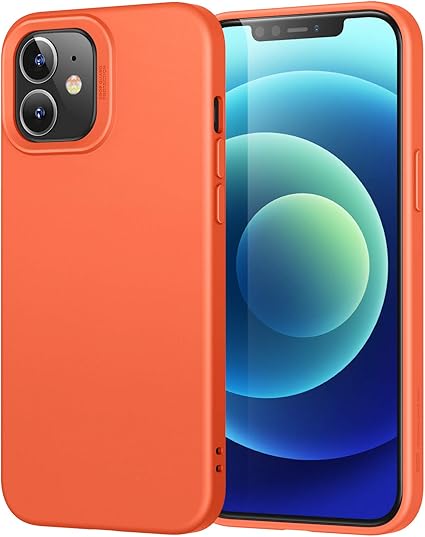 Amazon Co Jp Esr Iphone 12 Mini 用 ケース 液体シリコンカバー ソフト 指紋防止 柔らかい裏地 コーラルオレンジ 家電 カメラ