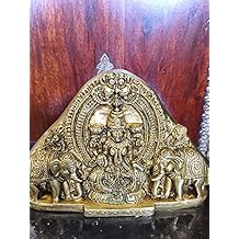 Goddess Lakshmi Brass Statue- Hindu Deity of Wealth & Prosperity Religious Gift