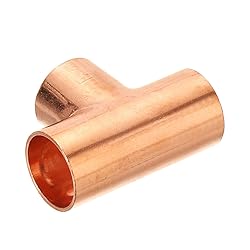 PATIKIL 7/8 Inch ID Tee Copper Fitting, 1 Pack 3