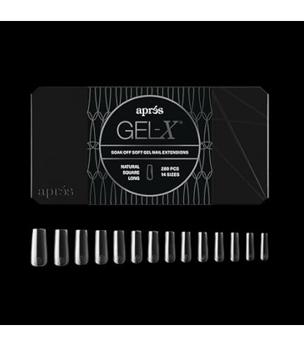 Amazon.com: Apres Gel-X® Almond Box of Nail Tips | 280 Gel-X Tips