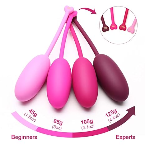 Beckenbodentraining Kegel Ball Kit, Luvkis Beckenbodentraining Bälle Wasserdicht Medizinisches Silikon für Frauen schwangere 