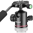 Neewer Heavy Duty Camera Tripod Ball Head with Handle and 1/4 inch Quick Shoe Plate, 360 Degree Panoramic Head for Tripod, Monopod, Slider, DSLR Camera, Camcorder, Load up to 17.6 pounds/8 kilograms