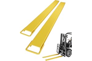 Garvee Heavy Duty Pallet Fork Extensions for Forklift - 84" Length, 5.5" Wide, 4600 lbs Capacity - Durable Steel, Ideal for M