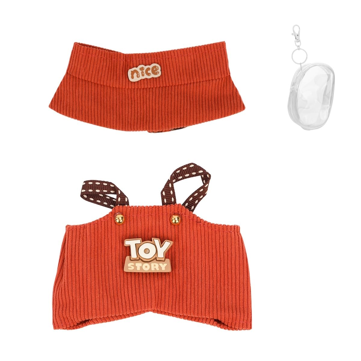 Clothes Set for 17cm Doll, Hat Suit Ornaments Accessories Set for Any 17cm/6.7inch Doll[With Clothes Storage Bag] (NO.109)