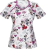 Tooniforms 6799C Women's V-Neck Top Be Mine