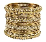 MUCH-MORE Indian Traditional Beautiful Collection Matt Color Bangles for Womens (42, 2.8)