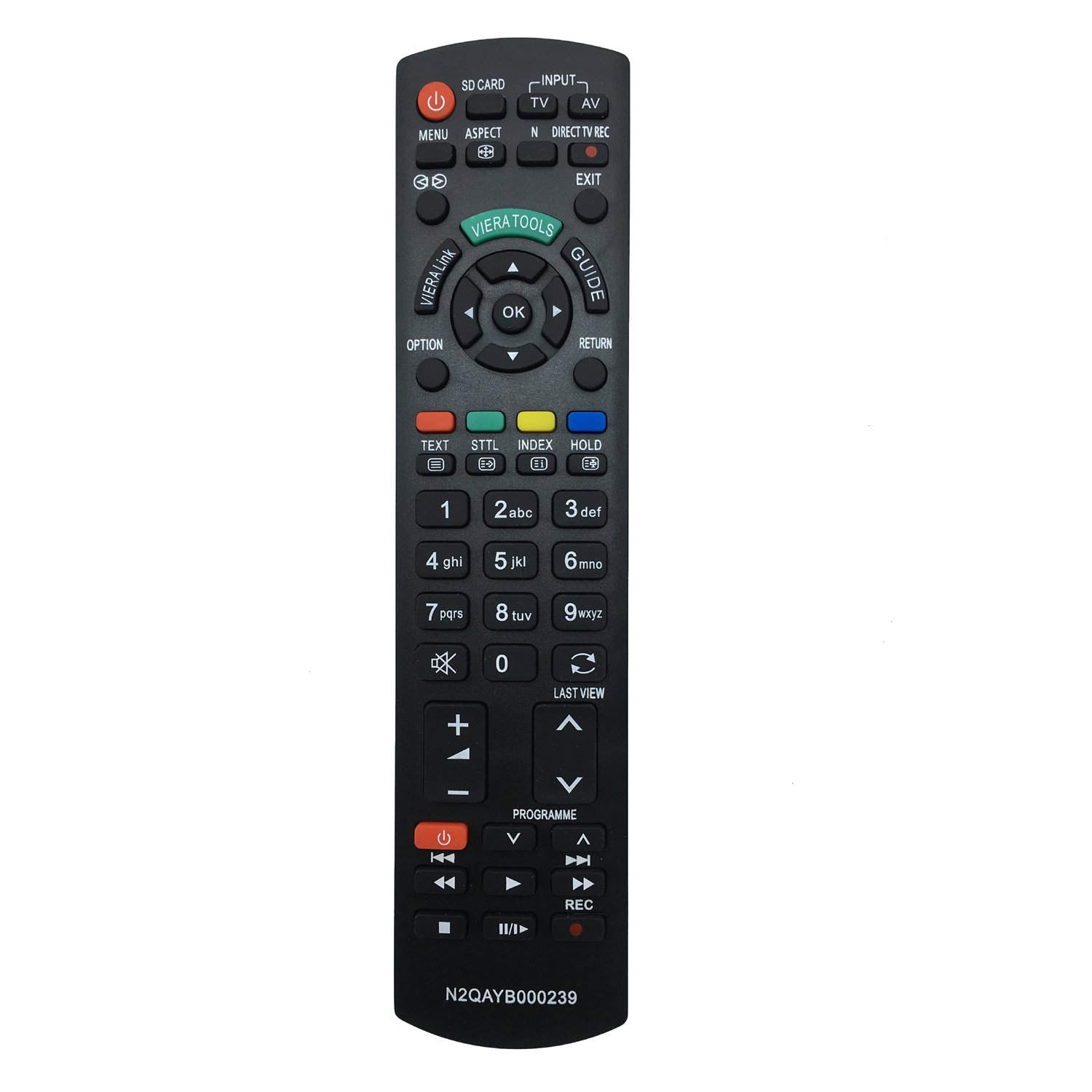 Vinabty Replacement Remote Controller N2QAYB000239 fit for Panasonic TH-37PX7B TH37PX7EH TH-37PX7EH TH37PX80B TH-37PX80B TH37PX80BA TH-37PX80BA TH37PX81FV TH-37PX81FV TH42PV700F TH-42PV700F