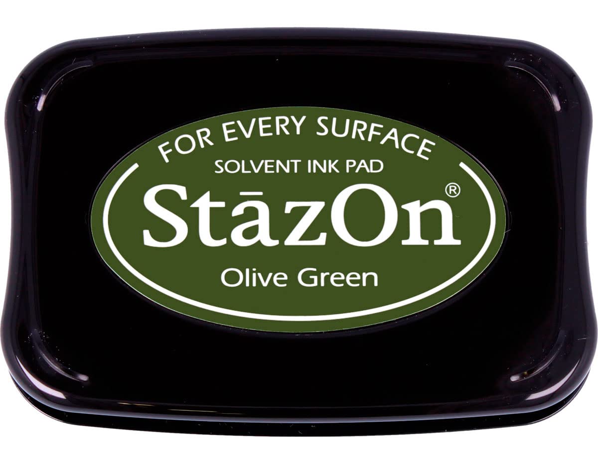 Tsukineko StazOn Stamp Pad, Olive Green — image 1