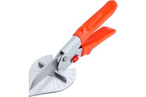 BATES CHOICE Bates- Multi Angle Miter Shears, Adjustable at 45 To 135 Degree with Safety Lock Hand Tools, Quarter Round Cutting Tool, Miter Shears for Wood Trim Molding, Cutting Plastic, PVC