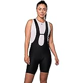 PEARL IZUMI Women's 8.5" Attack Bib Shorts, Reflective Elements with Silicone Gripper & Levitate Plus Chamois Pad