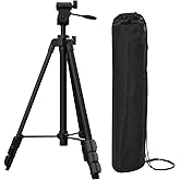 Xincere 140cm/55inch Lightweight Aluminum Laser Level Tripod Stand with Bubble Level, Quick Release Plate with 1/4"-20 Screw 