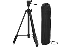 Xincere 140cm/55inch Lightweight Aluminum Laser Level Tripod Stand with Bubble Level, Quick Release Plate with 1/4"-20 Screw 