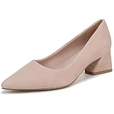 Franco Sarto Women's Racer Pointed Toe Block Heel Pumps