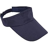 Sportmusies Sun Sport Visors Hat Fits Men Women, Running Golf Beach Cap Extra Long Brim Quick Dry Summer