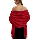 Pashmina Scarf and Shawl - Soft Women Pashminas Wrap for Wedding Evening Party dresses