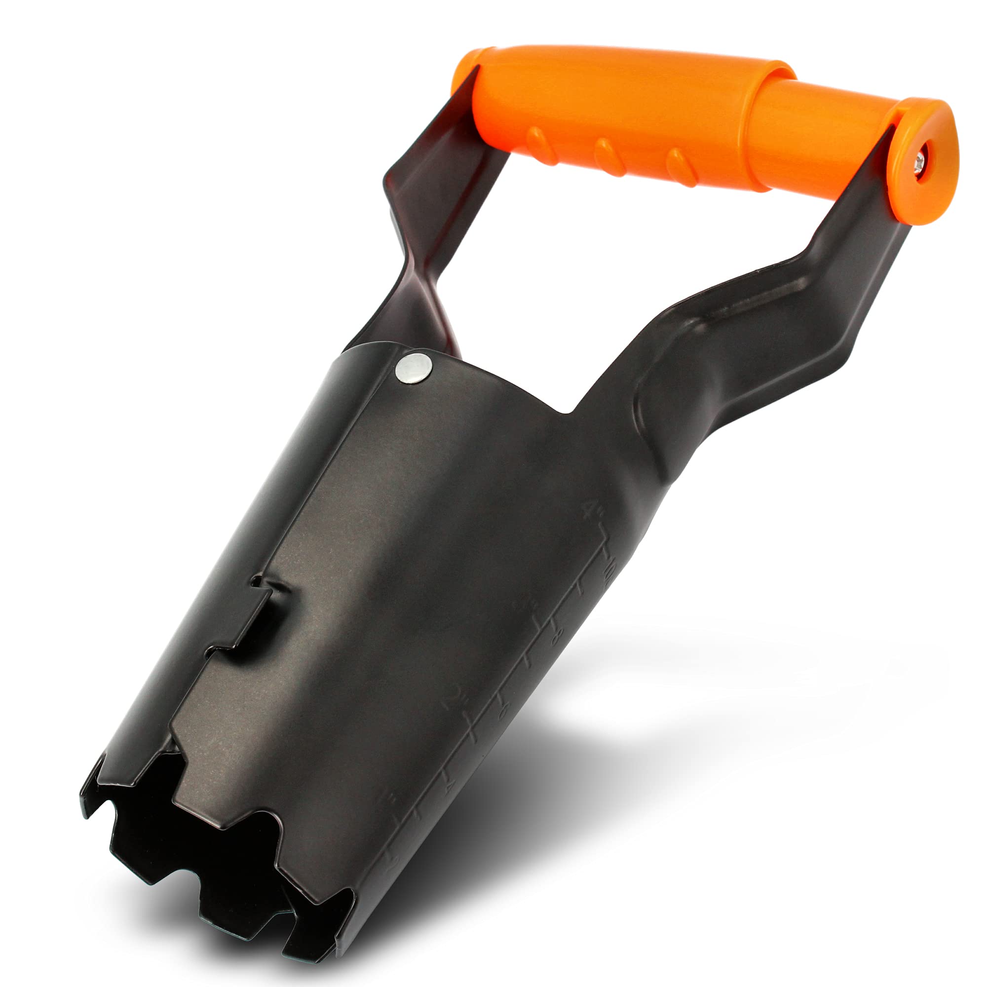 BRADAS® DE LUXE Flower Bulb Planter Diameter 6 cm - 9 cm Automatic Planter Automatic Plant | Steel Onion Planter with Automatic Release & Depth Scale Tuber Planter Automatic Handle Garden Tools