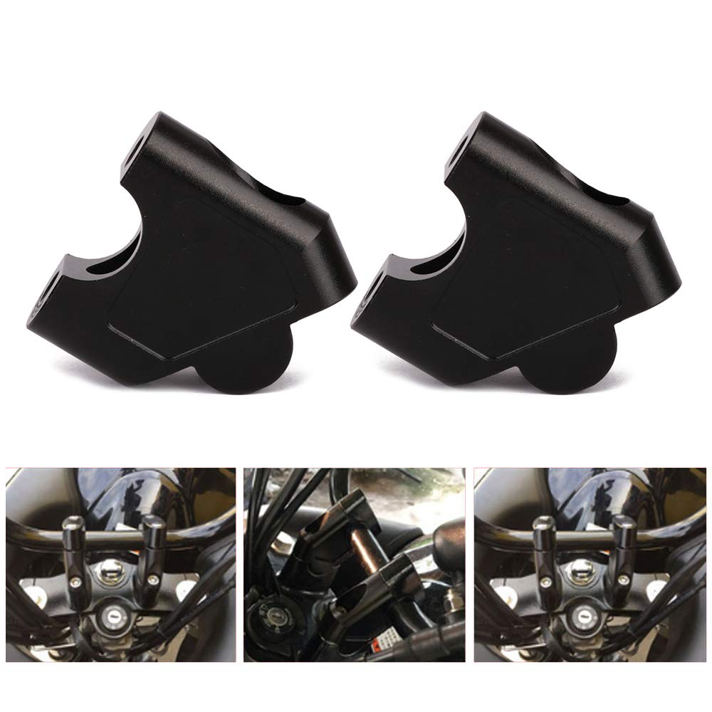 Motorcycle Handlebar Risers Clamp Bar Risers for 7/8" Handlebar - 35mm - Raised for GSF 1250s 07-16,SV650 16-18,SV1000 03-07,DL250/Bike 250 17-18,Gw250 S/F 11 3-17
