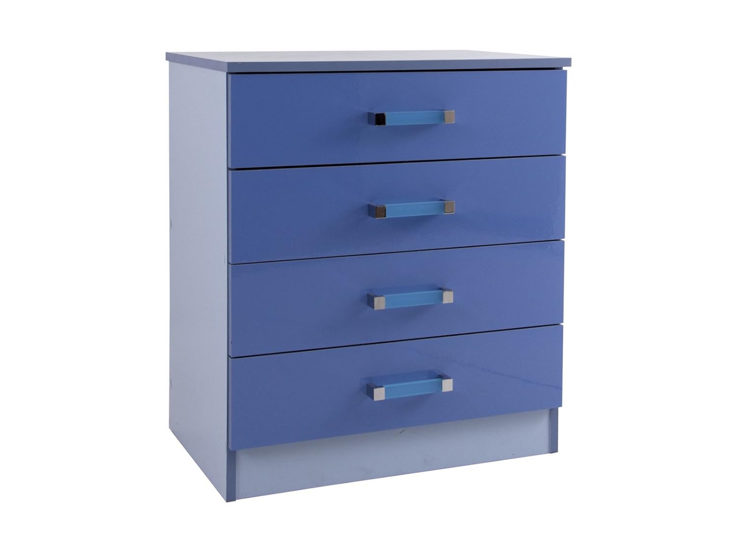 Home Source Ottawa Caspian Chest Of 4 Drawers In Two Tone Blue