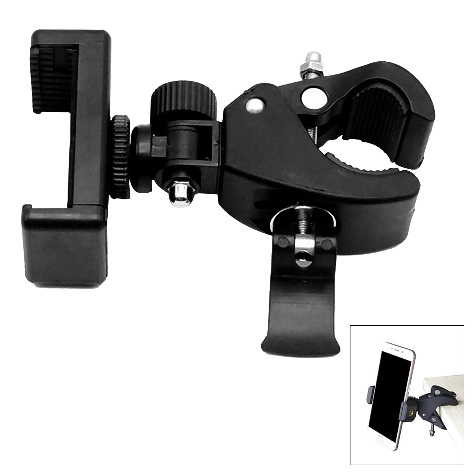 Mic Stand Phone Mount, 360° Rotation - Universal Phone Holder for Live Streaming, Video Shooting, Traveling