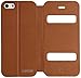 Labato Leather Stand Case Cover for Apple iPhone 5&5S - Newest Magnetic Design Genuine Leather Cases/Covers for Apple iPhone 5&5s Fold Stand & Windown Open Case+100% Handmade folio case flip cover case for Apple iPhone 5S Brown Color Lbt-I5S-11L21