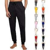 Mens Sweatpants Joggers Tapered Leg Elastic Waist Drawstring with Pockets Casual Athletic Lounge Workout Sweat Pants