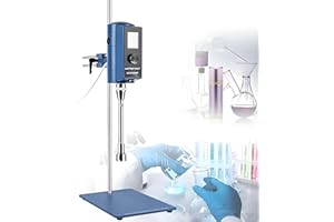 500W High Shear Homogenizer Digital High Shear Mixer Emulsification Machine 2000-28000rpm Emulsion Homogenize Dispersion Mach