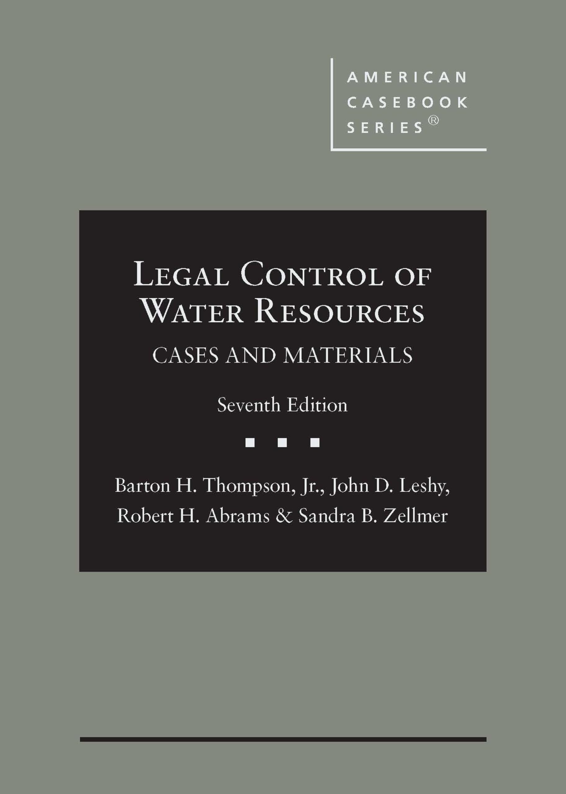 Legal Control Of Water Resources