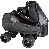 VNLA Junior Stealth Jam Skates for Men and Women - Indoor Roller Skates | Come with Vanilla Genuine Backspin (62mm, 95A hardness) - Reaction ABEC-9 Bearings and Premium Aluminum Trucks