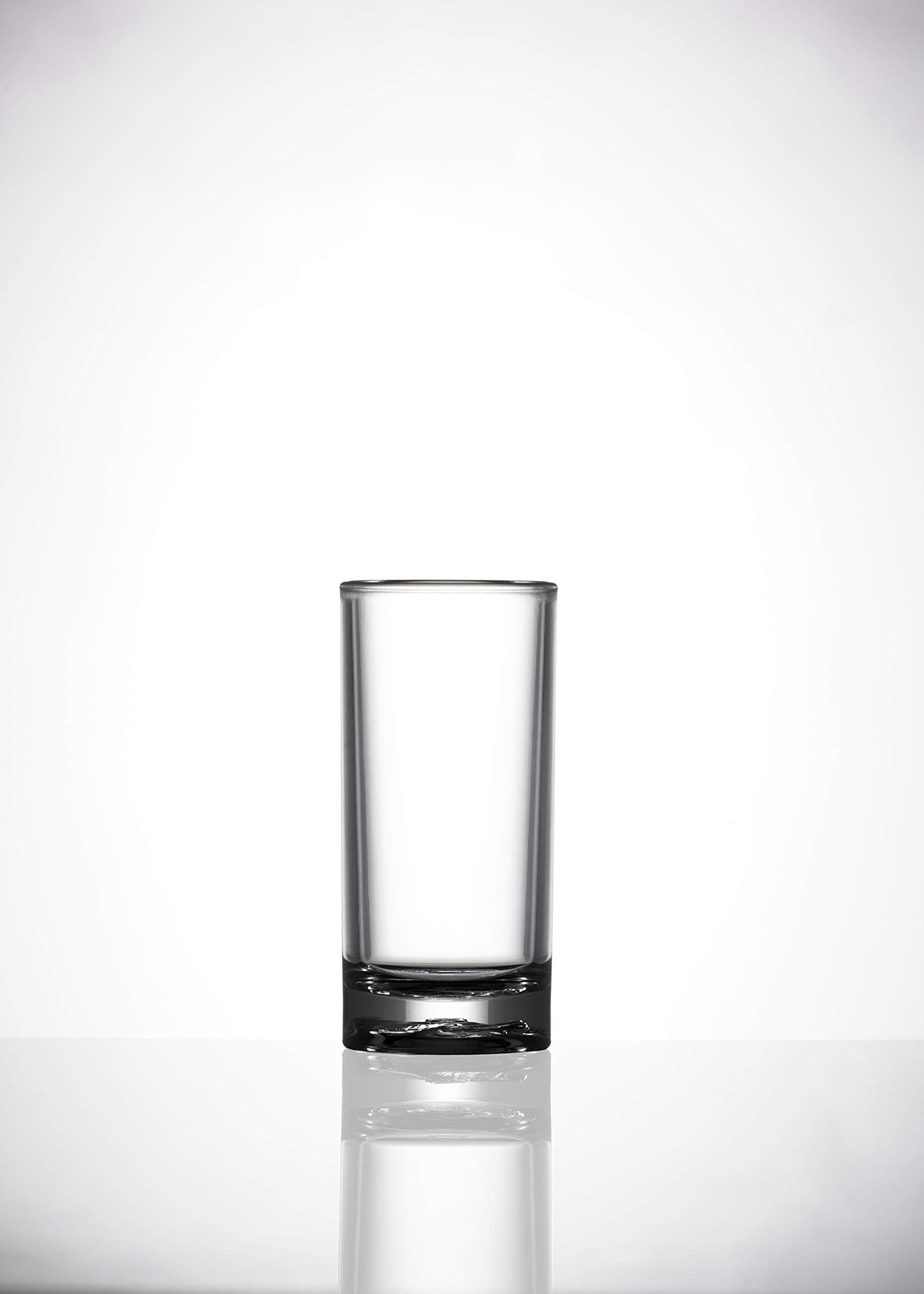 Set of 20 Roltex Unbreakable Reusable Polycarbonate Plastic Shot Glasses (55ml to rim, Height 6cm, Max Diameter 3.8cm)
