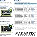Adaptix Laptop Privacy Screen 17.3” – Information Protection Privacy Filter for Laptop – Anti-Glare, Anti-Scratch, Blocks 96% UV – Matte or Gloss Finish Privacy Screen Protector – 16:9 (APS17.3W9)