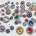 PEPPERLONELY Brand 20PC Assorted Color Acrylic Rhinestone Buttons with Shank 13~26mm