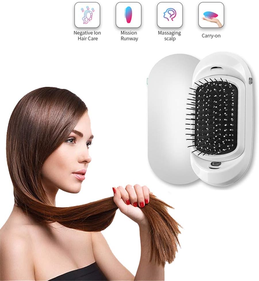 JINAHUA Ionic Hair Brush AntiStatic Vibrating Comb