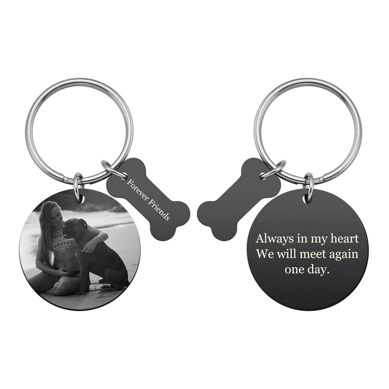 personalized pet memorial keychain