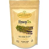 Palm Beach Medicinal Herbs - Hyssop Tea - Pure Herbal Tea Series, 30ct