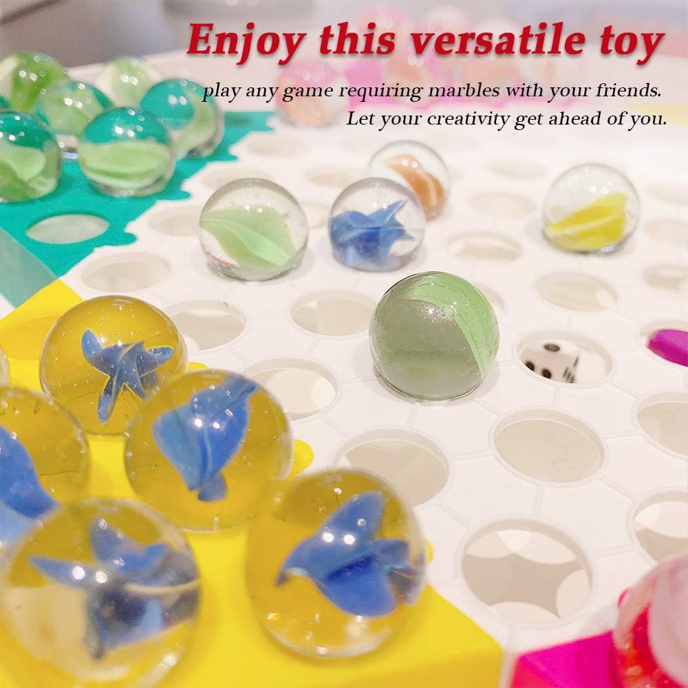 Powerking 200pcs Glass Beads Colorful Cat Eyes Glass Beads for Kids Toys/Games/Games/Fish/Plant Decoration - Image 4