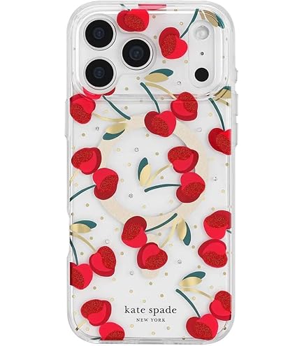 Amazon.com: kate spade new york iPhone 17 Pro Max Case - Cherry