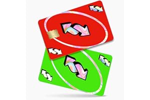 TKyum Credit Card Skin, Debit Card Skin, Bank Card Sticker Uno Reverse for Transportation, Key, Debit, Credit,Card Cover 2Pcs, No Bubble, Slim, Waterproof, Anti-Wrinkling Removable (Color-B)