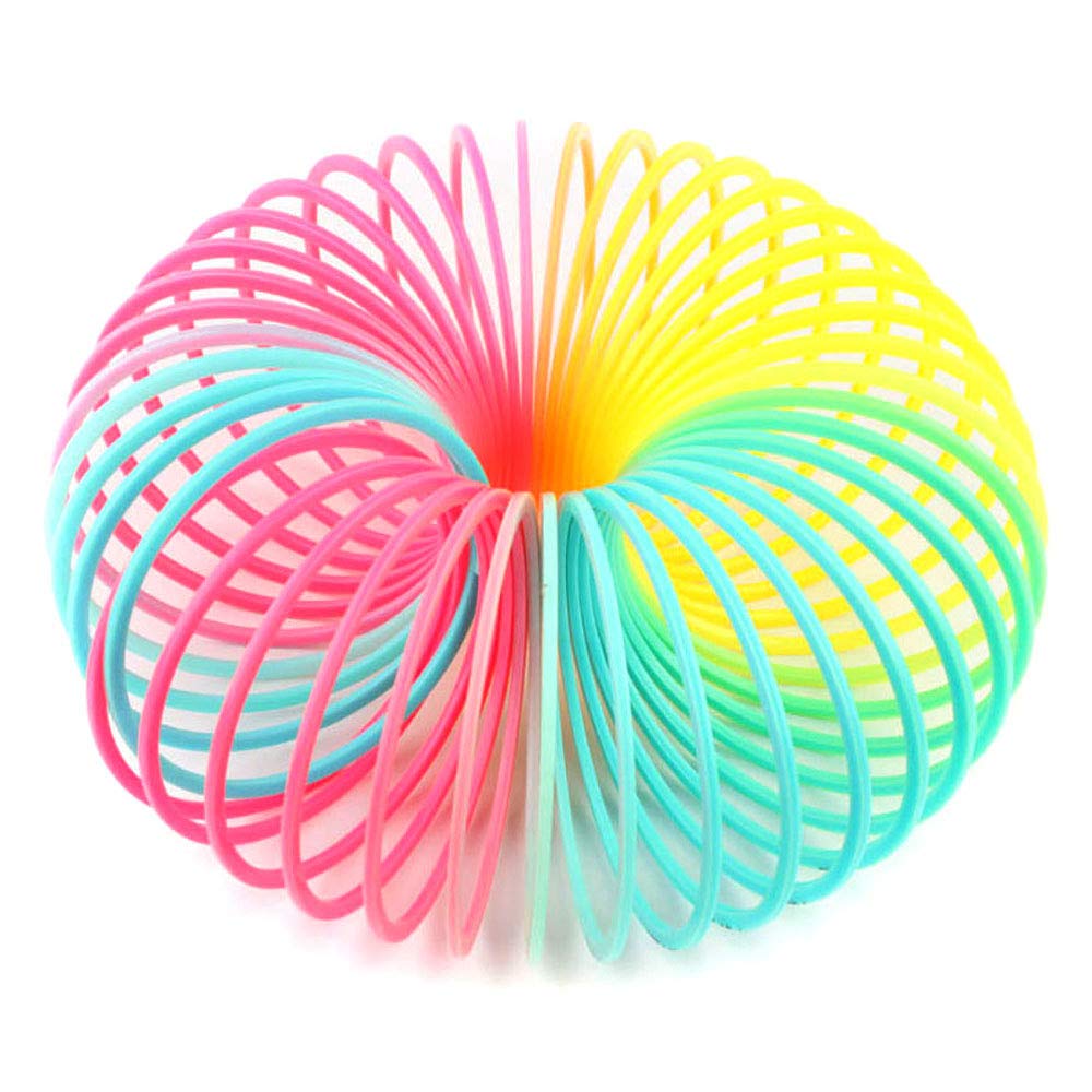 ZCINT Magic Spring Toy Plastic Rainbow Slinky for Kids Gift, 2 Pack